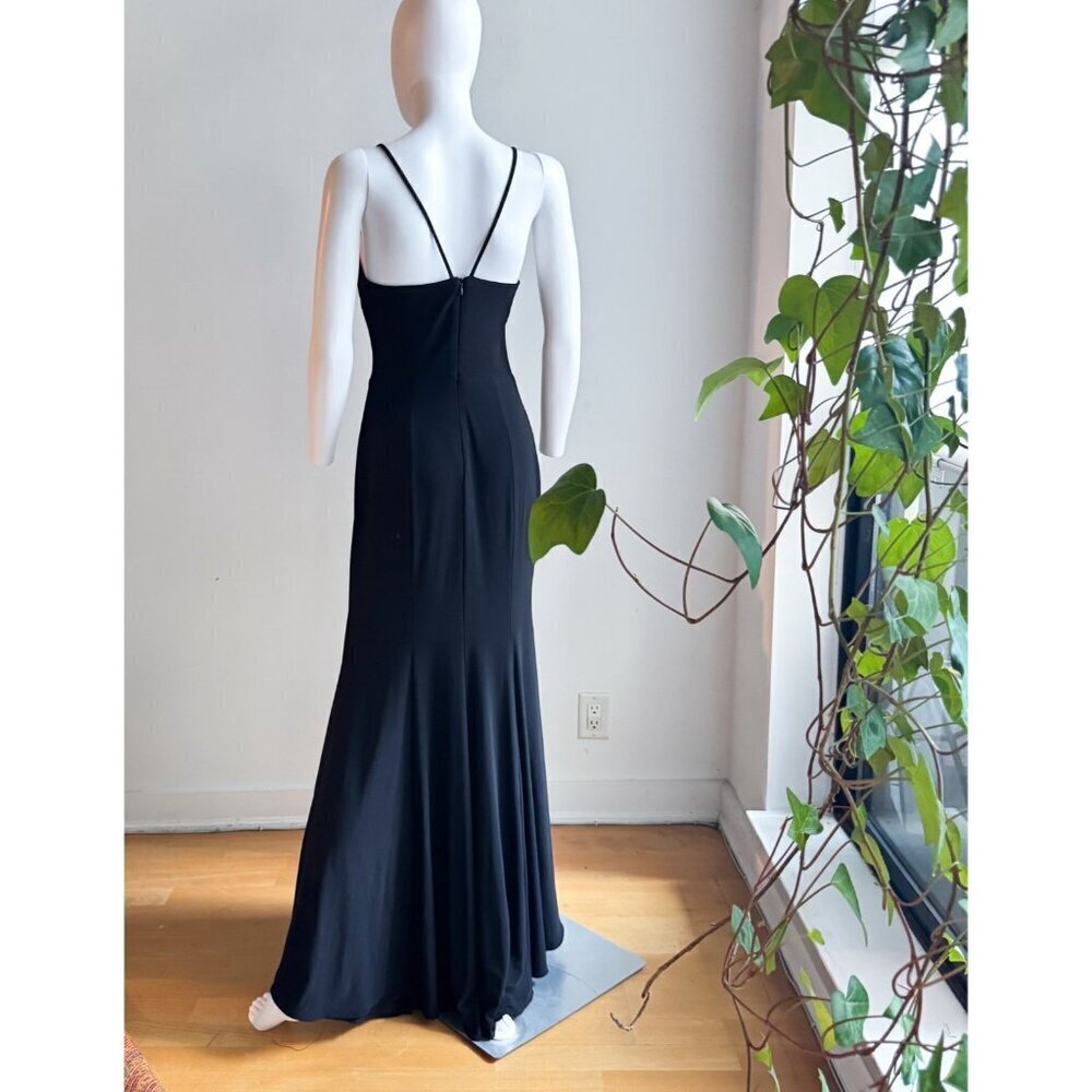 Vintage y2k Black Bodycon Spaghetti Strap Maxi Dress 4 - Picture 5 of 5